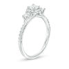 Thumbnail Image 2 of 3/4 CT. T.W. Diamond Past Present Future® Frame Engagement Ring in 14K White Gold