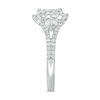 Thumbnail Image 6 of 3/4 CT. T.W. Diamond Past Present Future® Frame Engagement Ring in 14K White Gold