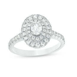 Zales double sales halo engagement ring