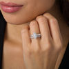 Thumbnail Image 2 of 1 CT. T.W. Marquise Diamond Frame Collar Bridal Set in 14K White Gold