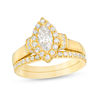 Thumbnail Image 0 of 1 CT. T.W. Marquise Diamond Frame Collar Bridal Set in 14K Gold