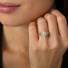 Thumbnail Image 1 of 1 CT. T.W. Marquise Diamond Frame Collar Bridal Set in 14K Gold