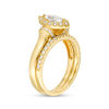 Thumbnail Image 2 of 1 CT. T.W. Marquise Diamond Frame Collar Bridal Set in 14K Gold