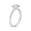 Thumbnail Image 2 of 1/3 CT. T.W. Princess-Cut Diamond Frame Engagement Ring in 10K White Gold