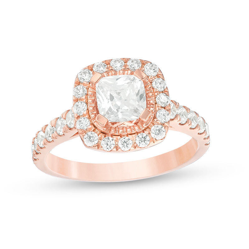 The Claire Rose Gold - Cushion Cut Solitare Engagement Ring – Modern Gents