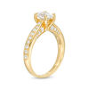 Thumbnail Image 2 of 1-1/2 CT. T.W. Oval Diamond Pavé Engagement Ring in 14K Gold