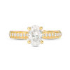 Thumbnail Image 3 of 1-1/2 CT. T.W. Oval Diamond Pavé Engagement Ring in 14K Gold