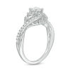 Thumbnail Image 3 of 3/4 CT. T.W. Diamond Bypass Leaf-Sides Engagement Ring in 14K White Gold