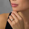 Thumbnail Image 1 of 3/4 CT. T.W. Diamond Bypass Leaf-Sides Engagement Ring in 14K Gold