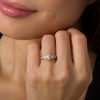 Thumbnail Image 2 of 1-1/4 CT. T.W. Princess-Cut Diamond Frame Three Stone Engagement Ring in 14K Rose Gold