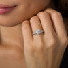Thumbnail Image 2 of 1-1/4 CT. T.W. Princess-Cut Diamond Frame Three Stone Engagement Ring in 14K White Gold