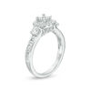 Thumbnail Image 3 of 1-1/4 CT. T.W. Princess-Cut Diamond Frame Three Stone Engagement Ring in 14K White Gold