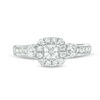 Thumbnail Image 4 of 1-1/4 CT. T.W. Princess-Cut Diamond Frame Three Stone Engagement Ring in 14K White Gold
