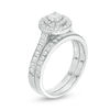 Thumbnail Image 3 of 1 CT. T.W. Diamond Double Frame Bridal Set in 10K White Gold
