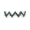 Thumbnail Image 6 of 1/3 CT. T.W. Black Diamond Zig-Zag Band in 10K White Gold