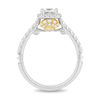 Thumbnail Image 3 of Enchanted Disney Ariel 1 CT. T.W. Princess-Cut Diamond Frame Engagement Ring in 14K Two-Tone Gold