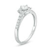 Thumbnail Image 3 of 1/2 CT. T.W. Princess-Cut Diamond Tilted Frame Engagement Ring in 10K White Gold