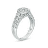Thumbnail Image 2 of 1/2 CT. T.W. Baguette and Round Composite Diamond Frame Collar Ring in 10K White Gold