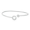 Thumbnail Image 2 of 1/4 CT. T.W. Composite Diamond Flex Swirl Bangle in 10K White Gold
