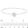 Thumbnail Image 3 of 1/4 CT. T.W. Composite Diamond Flex Swirl Bangle in 10K White Gold