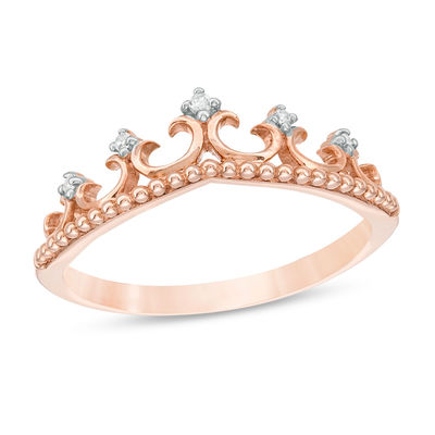 rose gold tiara ring
