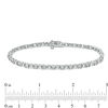 Thumbnail Image 3 of 1 CT. T.W. Baguette and Round Diamond Tennis Bracelet in 10K White Gold