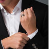 Thumbnail Image 3 of 8.0mm Matte Step Edge Wedding Band in Two-Tone Tantalum