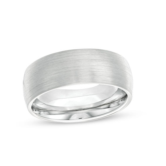8.0mm Brushed Wedding Band in Tantalum