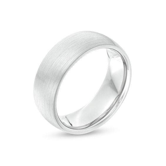 8.0mm Brushed Wedding Band in Tantalum