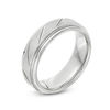 Thumbnail Image 2 of 7.0mm Grooved Satin Wedding Band in Tantalum