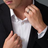 Thumbnail Image 3 of 5.0mm Satin Bevel Edge Wedding Band in Tantalum