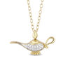 Thumbnail Image 0 of Enchanted Disney Jasmine Diamond Accent Genie Lamp Pendant in 10K Gold - 19"