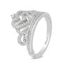 Thumbnail Image 2 of Enchanted Disney Princess 1/3 CT. T.W. Diamond Heart-Top Tiara Ring in 10K White Gold