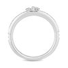 Thumbnail Image 3 of Enchanted Disney Cinderella 1/10 CT. T.W. Diamond Carriage Ring in Sterling Silver