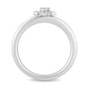 Thumbnail Image 3 of Enchanted Disney Elsa 1/10 CT. T.W. Diamond Snowflake Ring in Sterling Silver