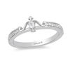 Thumbnail Image 1 of Enchanted Disney Merida 1/10 CT. T.W. Diamond Arrow Ring in Sterling Silver