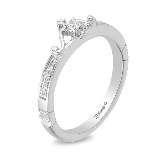 Enchanted Disney Merida 1/10 CT. T.w. Diamond Arrow Ring in Sterling Silver