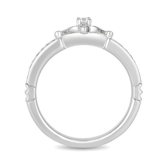 Enchanted Disney Merida 1/10 CT. T.w. Diamond Arrow Ring in Sterling Silver