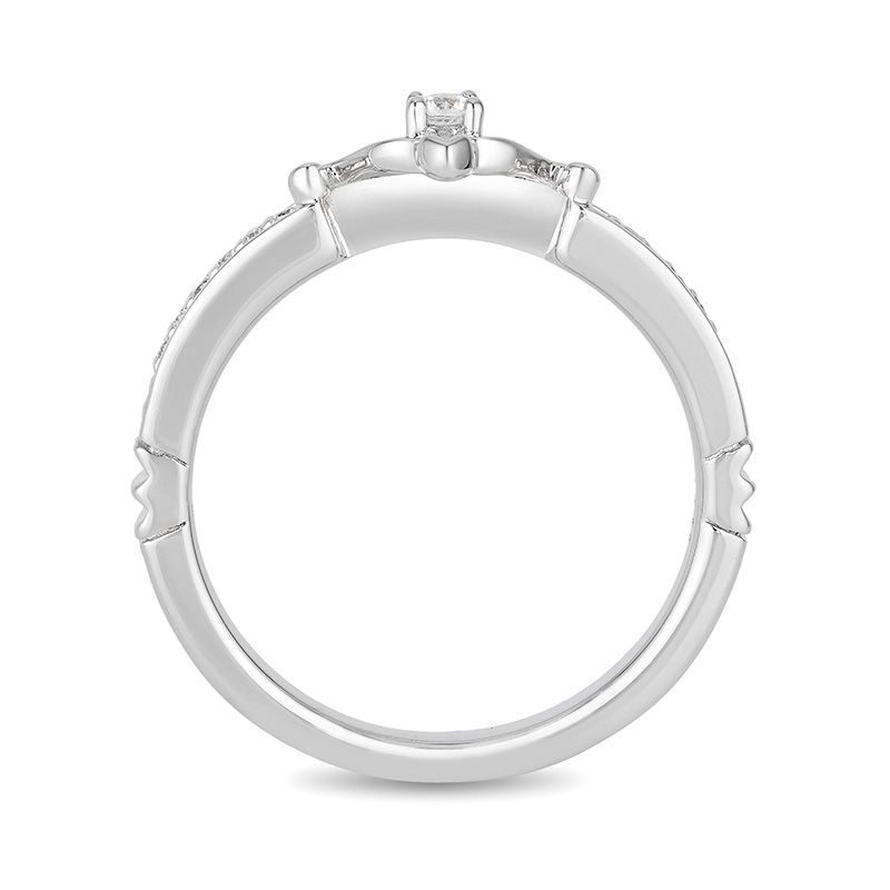 Main Image 3 of Enchanted Disney Merida 1/10 CT. T.W. Diamond Arrow Ring in Sterling Silver