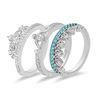 Thumbnail Image 3 of Enchanted Disney Merida 1/4 CT. T.W. Diamond Celtic Knot and Arrow Stackable Band Set in Sterling Silver