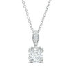 Thumbnail Image 1 of Love's Destiny by Zales 5/8 CT. T.W. Certified Diamond Solitaire Pendant in 14K White Gold (I/I2)
