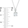 Thumbnail Image 3 of Love's Destiny by Zales 5/8 CT. T.W. Certified Diamond Solitaire Pendant in 14K White Gold (I/I2)