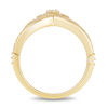 Thumbnail Image 3 of Enchanted Disney Princess 1/3 CT. T.W. Diamond Heart-Top Tiara Ring in 10K Gold