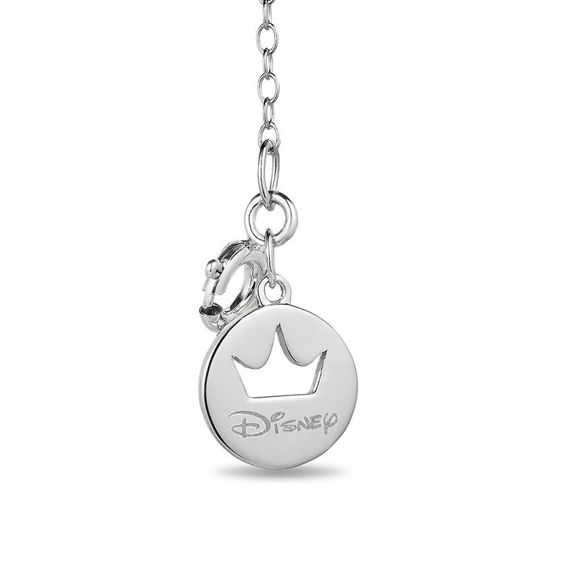 Enchanted Disney Elsa 1/3 CT. T.W. Diamond Snowflake Pendant in Sterling Silver - 19"