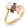 Thumbnail Image 2 of Black Hills Gold Mother's Birthstone Bypass Ring (2-6 Stones)