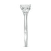 Thumbnail Image 4 of 1 CT. T.W. Oval Multi-Diamond Three Stone Engagement Ring in 14K White Gold