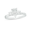 Thumbnail Image 1 of 1 CT. T.W. Composite Diamond Pear-Shaped Three Stone Engagement Ring in 14K White Gold