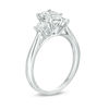 Thumbnail Image 2 of 1 CT. T.W. Composite Diamond Pear-Shaped Three Stone Engagement Ring in 14K White Gold