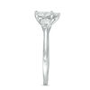 Thumbnail Image 4 of 1 CT. T.W. Composite Diamond Pear-Shaped Three Stone Engagement Ring in 14K White Gold