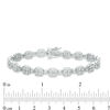 Thumbnail Image 4 of 2 CT. T.W. Quad Diamond Alternating Beaded Bracelet in 10K White Gold